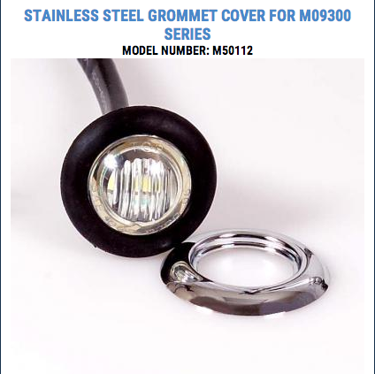 3/4" Stainless Steel Grommet Cover for M093-Series
