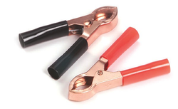 Battery Clamps, 50 Amp, Black/Red, Pair