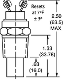 Horton Thermal Switch 1/2" 185 N.O. (Normally Open)