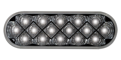 6" Oval Star 16 LED Light Lens 24V