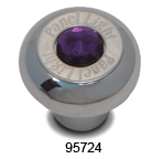 Cr. Alum. Dashboard Knob W. Purple