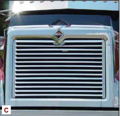 Grille (International 9900I / IX And 5900I) W/ 14 Louver-Style Bars