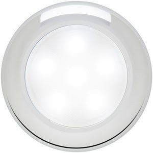 3” Round Sealed Led Utility Light, Chrome Trim Ring