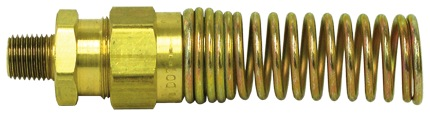 Male Connector with Spring Guard, 3/8" x 3/8", Single Pack