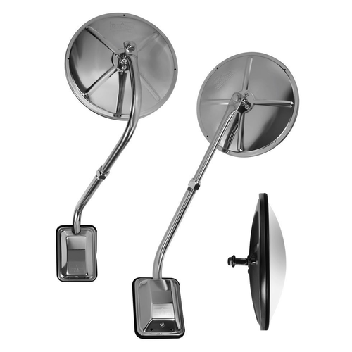 Stainless Steel Mirror Pod With Bracket ( Each )
