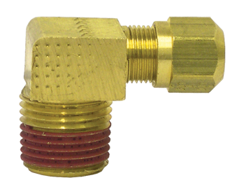 Tube Size 3/8" Pipe   1/8"  D.O.T. Air Brake Fittings - For Nylon Tubing Male Elbow