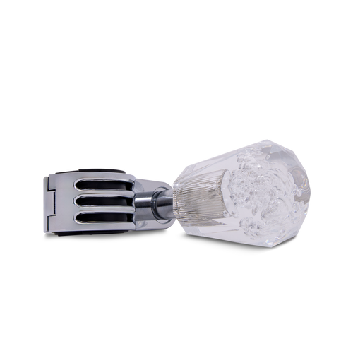 Steering Wheel Spinner Knob – Clear Bubbles, Diamond Cut