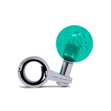 Steering Wheel Spinner Knob – Clear-Teal Bubbles
