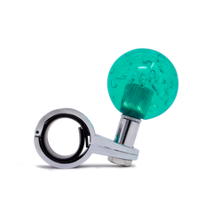 Steering Wheel Spinner Knob – Clear-Teal Bubbles