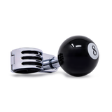 Steering Wheel Spinner Knob - Classic Black 8-Ball