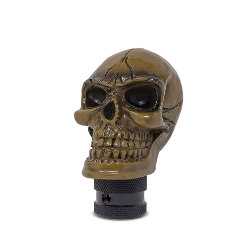 Skull Gear Stick Shift Knob Shifter Lever Handle Yellow
