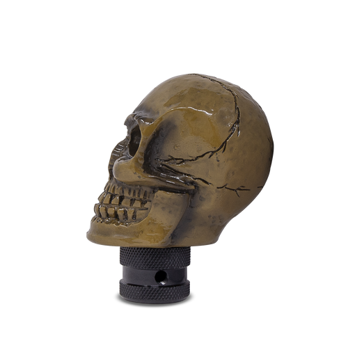 Skull Gear Stick Shift Knob Shifter Lever Handle Yellow