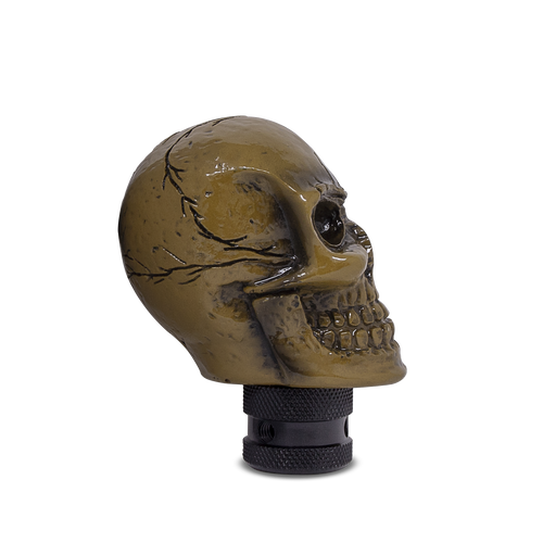Skull Gear Stick Shift Knob Shifter Lever Handle Yellow