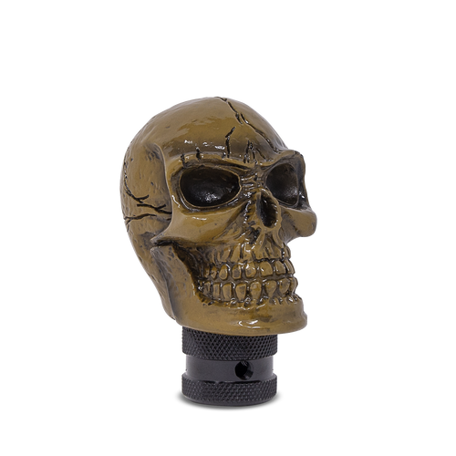Skull Gear Stick Shift Knob Shifter Lever Handle Yellow