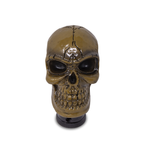 Skull Gear Stick Shift Knob Shifter Lever Handle Yellow