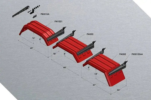 Minimizer Fender Fit A tandem Axle Tractor Or Trailer With A Single Wheel Pusher Axle Black (Each )