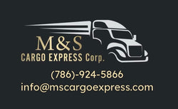 Mud Flap 24”X 24” Grooved Poly Color Black With Logo M&S Cargo Express