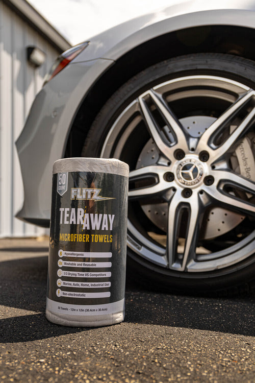 Flitz 12" x 12" Grey - Tearaway Roll (30 count)