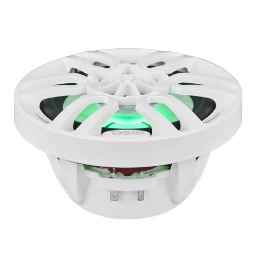 DS18 NXL 6.5" 2-Way Coaxial Marine Speaker with LED RGB Lights | 100W RMS 4-Ohm PAIR