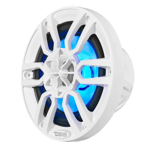 DS18 NXL 6.5" 2-Way Coaxial Marine Speaker with LED RGB Lights | 100W RMS 4-Ohm PAIR
