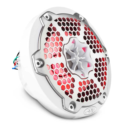DS18 NXL 6.5" 2-Way Coaxial Marine Speaker With LED RGB Lights 100 Watts Rms 4-Ohm PAIR