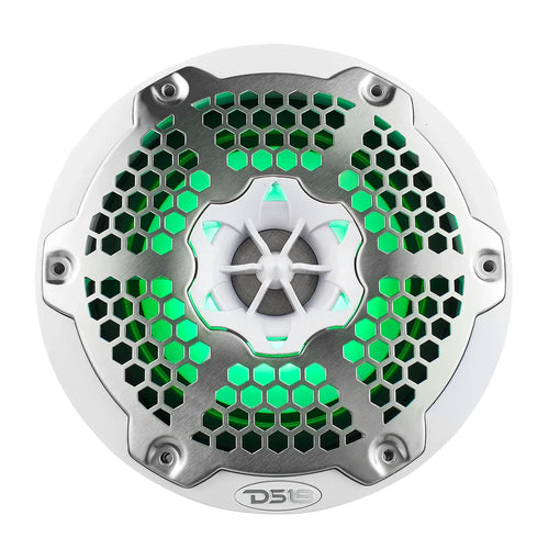 DS18 NXL 6.5" 2-Way Coaxial Marine Speaker With LED RGB Lights 100 Watts Rms 4-Ohm PAIR