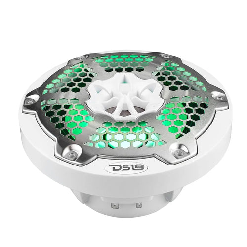 DS18 NXL 6.5" 2-Way Coaxial Marine Speaker With LED RGB Lights 100 Watts Rms 4-Ohm PAIR
