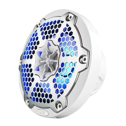 DS18 NXL 6.5" 2-Way Coaxial Marine Speaker With LED RGB Lights 100 Watts Rms 4-Ohm PAIR