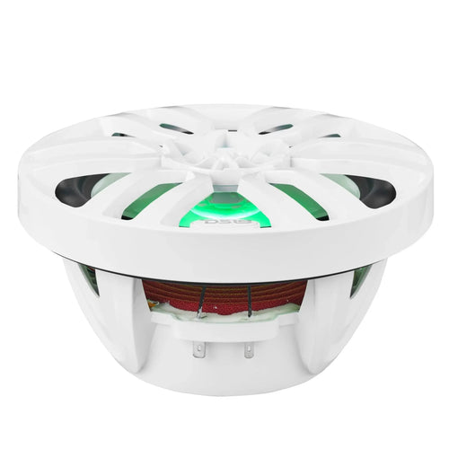 DS18 NXL 8" 2-Way Coaxial Marine Speaker with LED RGB Lights | 125W RMS 4-Ohm PAIR