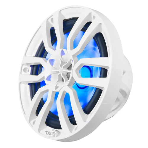 DS18 NXL 8" 2-Way Coaxial Marine Speaker with LED RGB Lights | 125W RMS 4-Ohm PAIR