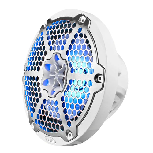 DS18 NXL 8" 2-Way Coaxial Marine Speaker With LED RGB Lights 125 Watts Rms 4-Ohm PAIR