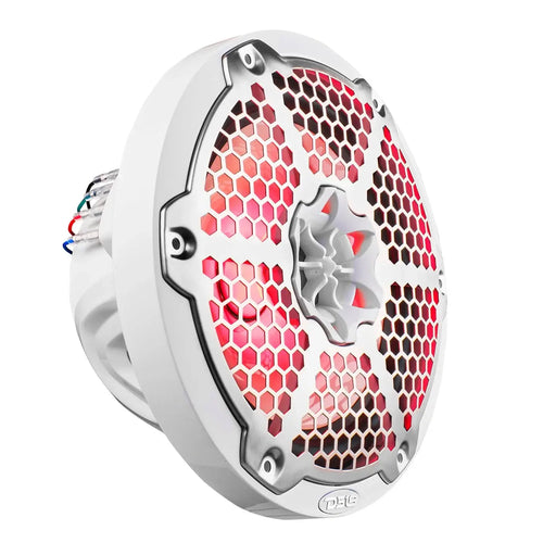DS18 NXL 8" 2-Way Coaxial Marine Speaker With LED RGB Lights 125 Watts Rms 4-Ohm PAIR