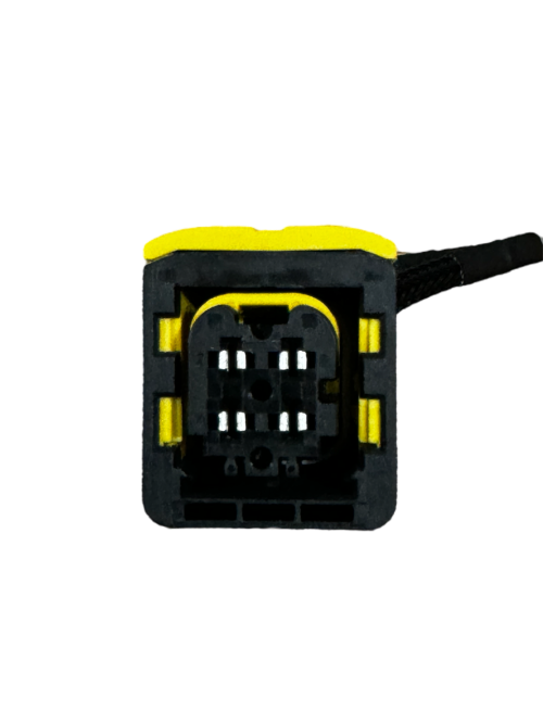 Square 4 PINS Hardness Wiring Pigtail / Fits Nitrogen Oxide Sensor NOX Sensor  (Fort Black color Socket model) Bosch Cummins