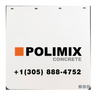 Mud Flap 24”X 24” ¼” Poly/Rubber, Color White With Logo