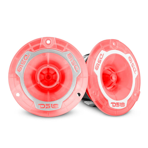 DS18 3.8" Super Bullet Tweeter with 1" Aluminum Voice Coil with RGB LED Lights PAIR