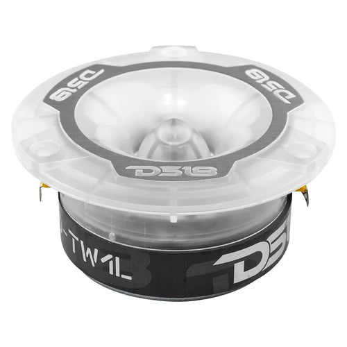DS18 3.8" Super Bullet Tweeter with 1" Aluminum Voice Coil with RGB LED Lights PAIR