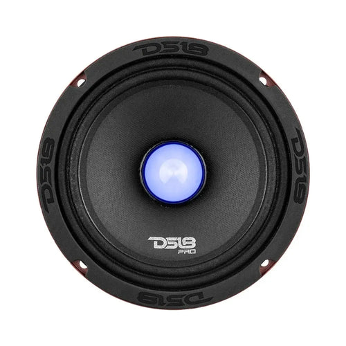 DS18 PRO-X 6.5" Mid-Range Loudspeaker with RGB Light Bullet 250 Watts Rms 4-Ohm EACH