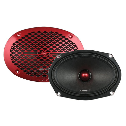 DS18 PRO-X 6X9" Mid-Range Loudspeaker with Bullet | 200W RMS 4-Ohm EACH