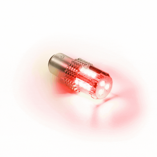 Red / Amber 1157 Dual Color 15 LED Bulb for Glass Lens Light