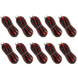DS18 20 ft Ultra Flex 100% OFC RCA Cable Wire – 10-Pack