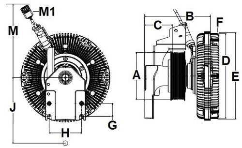 Horton RCX230 Fan Clutch Fits Paccar MX13