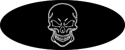 Peterbilt Billet Pedal Emblem Plate Skull