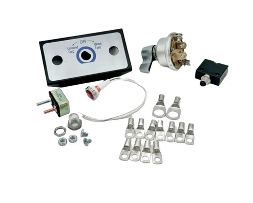 Tarp Rotary Switch Kit, Bracket, Light, Breakers.