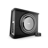DS18 12" Loaded Amplified Shallow Subwoofer Enclosure 350 Watts Rms