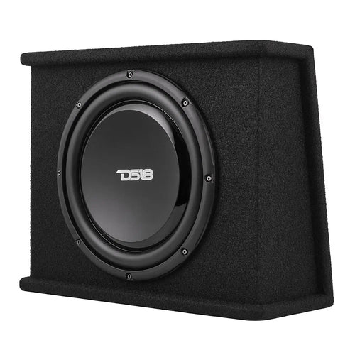 DS18 12" Loaded Amplified Shallow Subwoofer Enclosure 350 Watts Rms