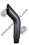 Chrome Bullhorn Style Stack 36” X 6” Reduced To 5” Outside Diameter (OD)