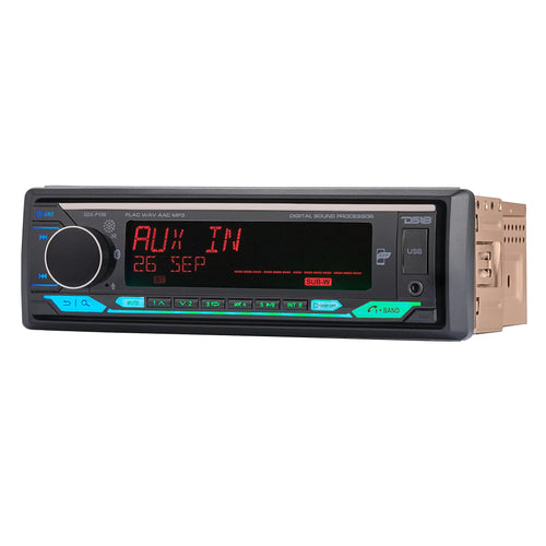 DS18 Digital Media Receiver | Single Din | DSP | APP | Bluetooth Audio and Calling Head Unit | Aux Input | USB | Mechless | AM/FM Radio Receiver | 3V + 3.5V Subwoofer