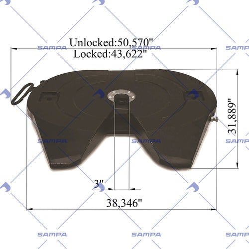 Fifth Wheel Fits JOST H Plate - Holland replacement Top plate