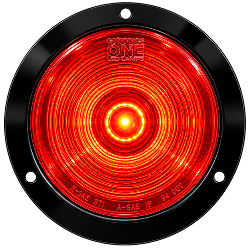 Red stop/turn/tail, recess flange mount, PL-3 connection 12V