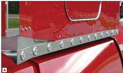 72"Sleeper+Ext (1.5” Face) W/24.75" 3/4” Button 24 fits Kenworth T660